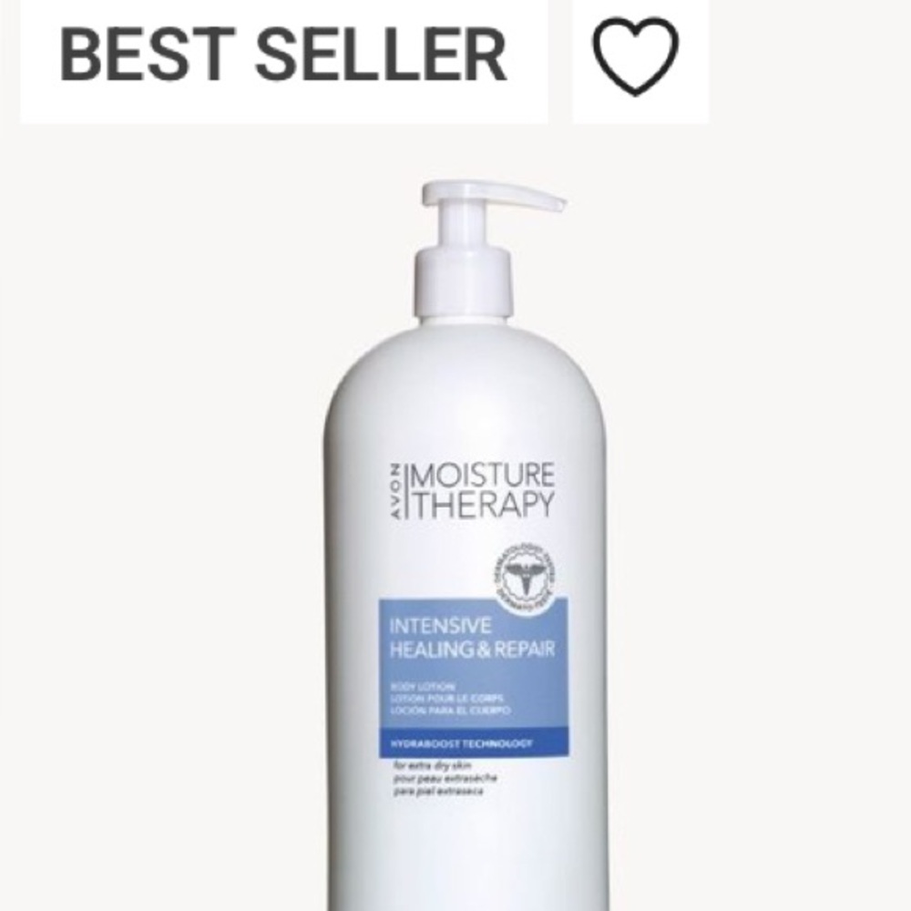 Avon Moisture Therapy Intensive Lotion - White and Blue